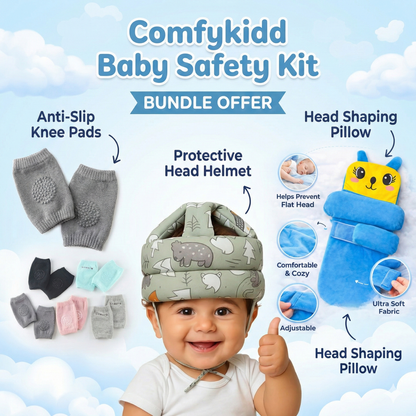 Baby Head Shaping Pillow With Safety Helmet